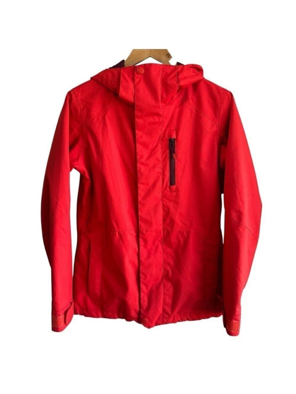 Burton DryRide Winter Jacket Womens S Red Waterproof Windproof Full Zip VGUC